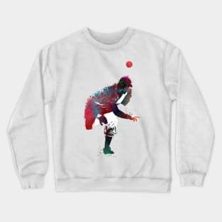 Baseball player #baseball #sport Crewneck Sweatshirt